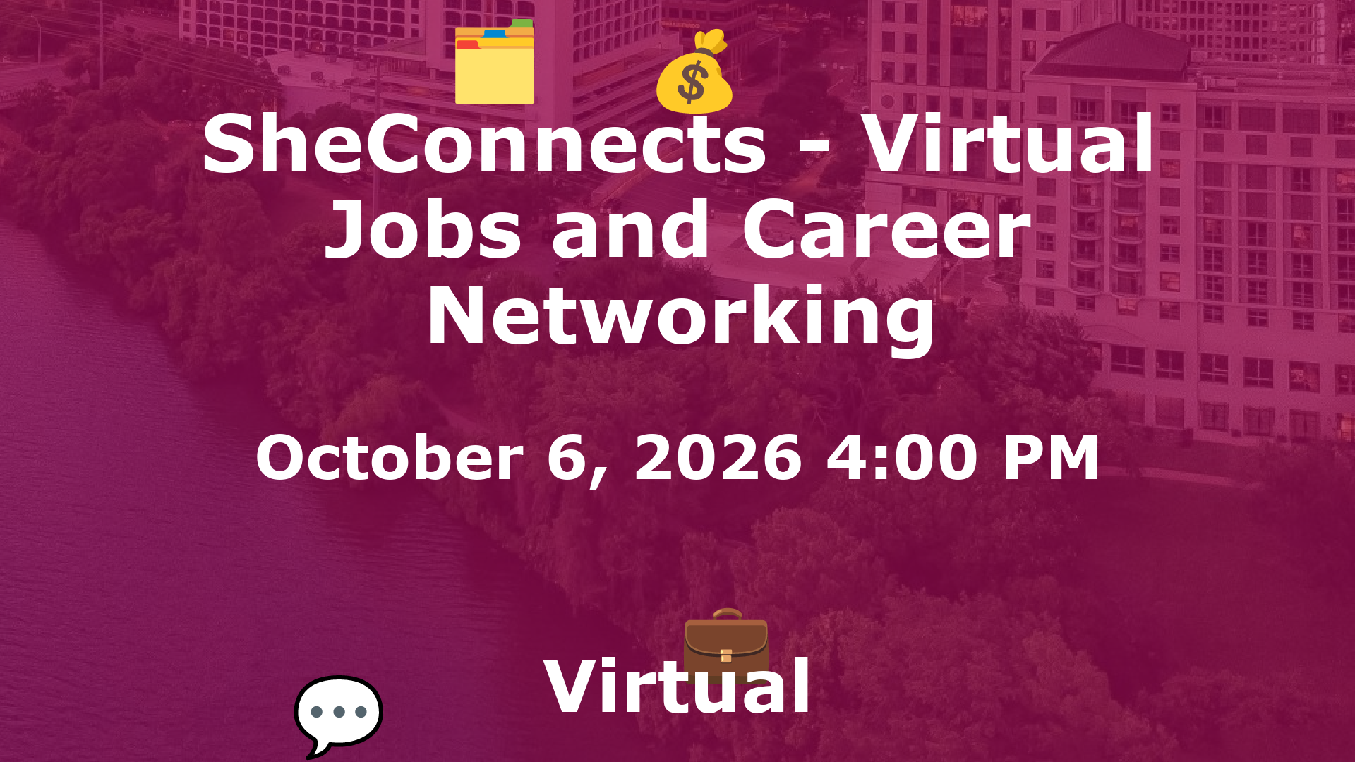 SheConnects - Virtual Jobs and Career Networking event image